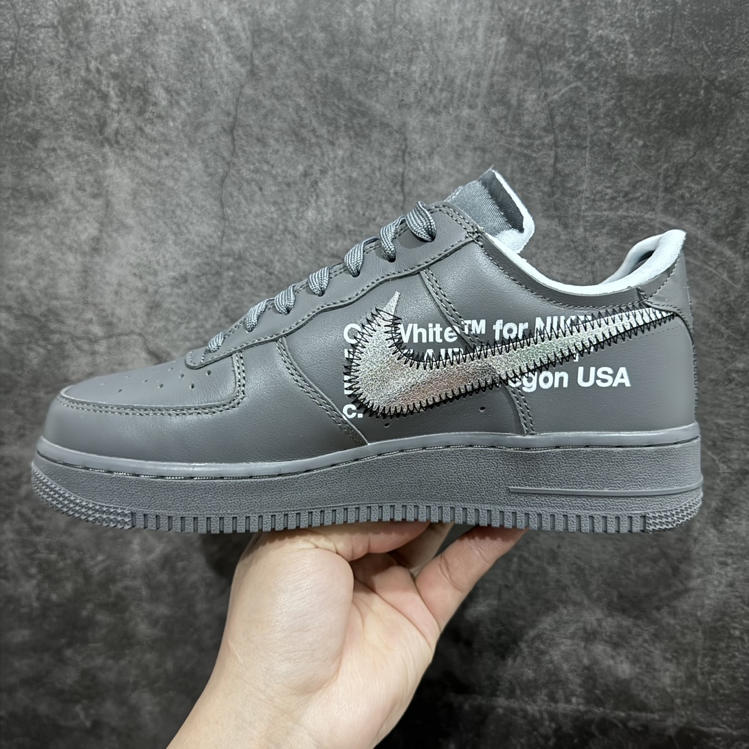 Pure original top version Off-White x Nike Air Force 1 ”Grey” Air Force One OW joint gray art museum DX1419-500