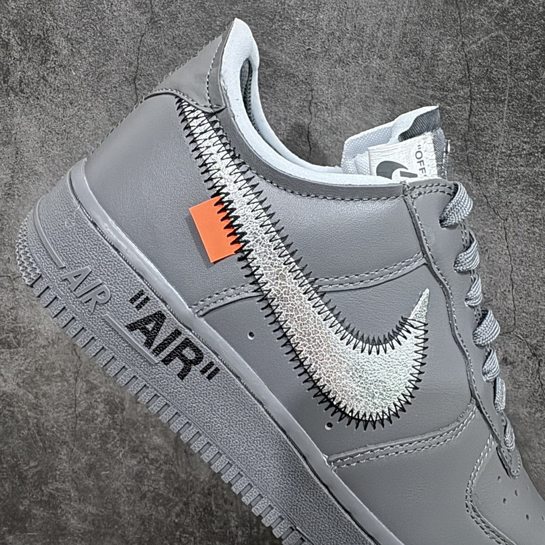 Pure original top version Off-White x Nike Air Force 1 ”Grey” Air Force One OW joint gray art museum DX1419-500