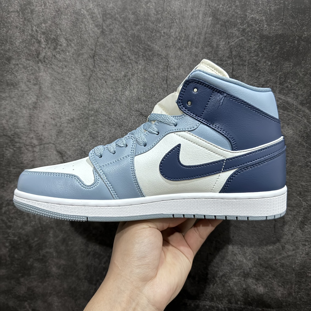 K version Air Jordan AJ1 Mid mid-top gradient blue BQ6472-140