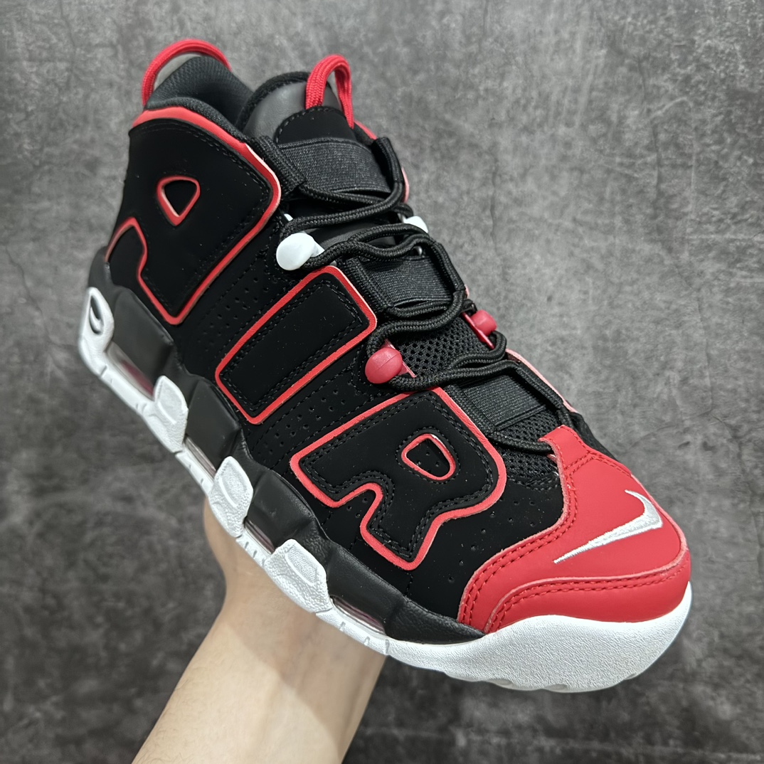 纯原NKAirMoreUptempo96OG皮蓬大AIR复古篮球鞋黑红FD0274-001市场主流顶级版