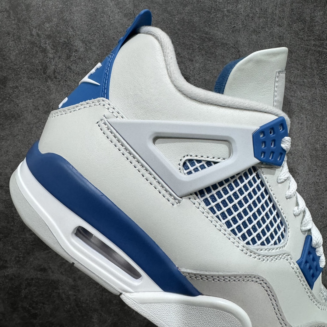 图片[7]-【纯原X版】Air Jordan 4 Retro \”Military Blue\” AJ4 乔4白蓝灰元年配色 FV5029-141nn原鞋开发原楦原纸板同源开发 完美呈现乔4的版型 内侧正确双色网格 还原细节 原厂皮料 正确气垫颜色 正确网格工艺 正确拉帮工艺 全鞋原装材料制作 原档案原模具打造 支持全方位与正品对比  尺码：40 40.5 41 42 42.5 43 44 44.5 45 46 47.5-莆田鞋批发中心