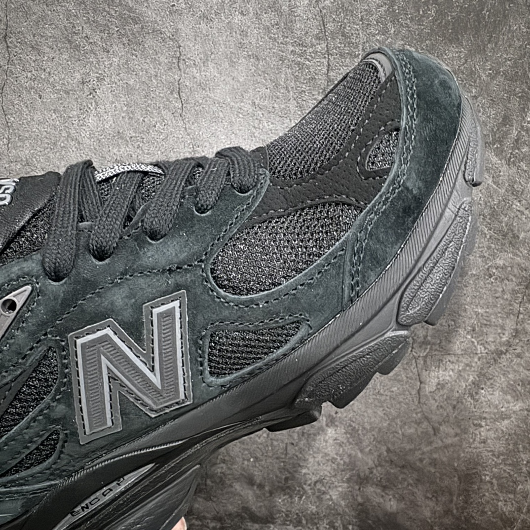 NewBalanceNB990V3纯黑第三代总统复古慢跑鞋M990TB3正确3M反光细节原楦原纸版开发正