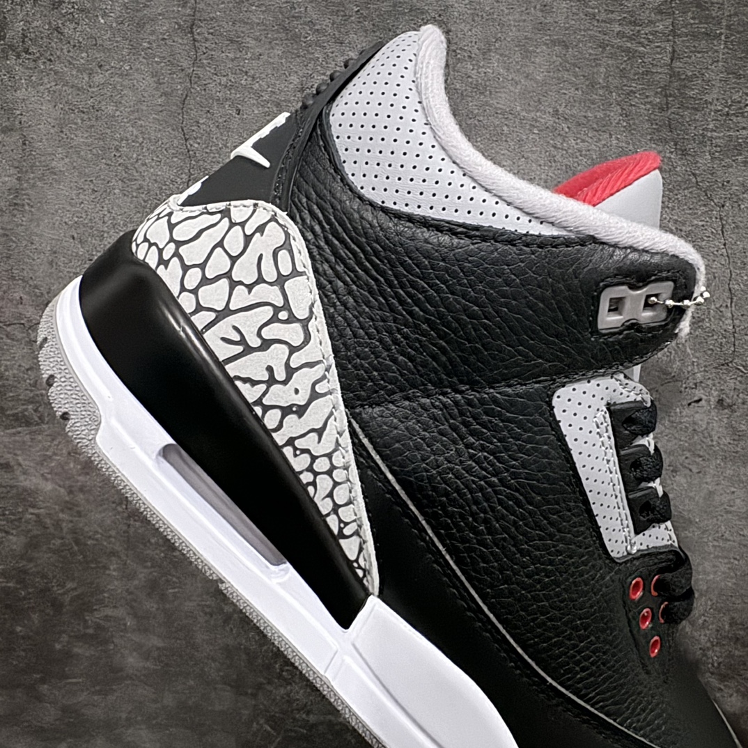 AirJordanAJ3Retro黑水泥854262-001全套原纸板楦头开发完美超正版型原厂大底磨具原