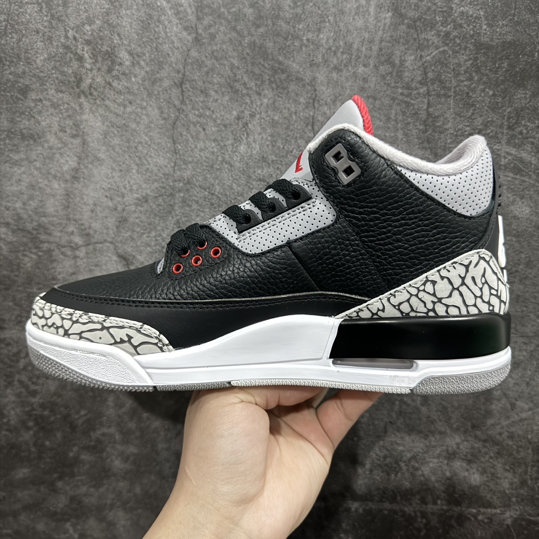 AirJordanAJ3Retro黑水泥854262-001全套原纸板楦头开发完美超正版型原厂大底磨具原