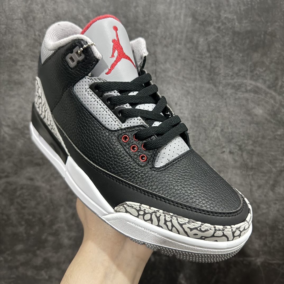 AirJordanAJ3Retro黑水泥854262-001全套原纸板楦头开发完美超正版型原厂大底磨具原