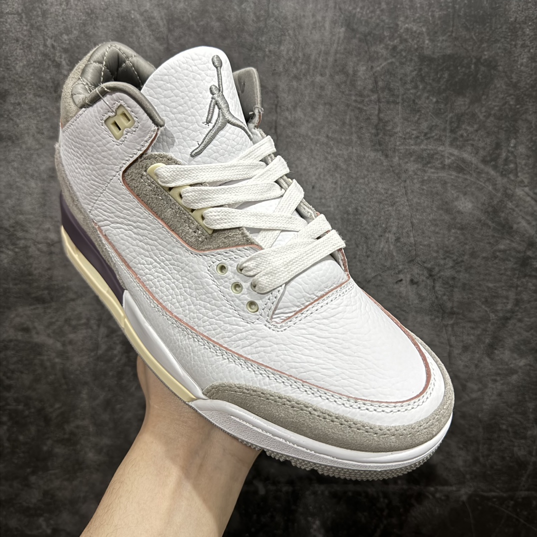 AirJordanAJ3Retro米白灰AMM联名DH3434-110全套原纸板楦头开发完美超正版型原厂