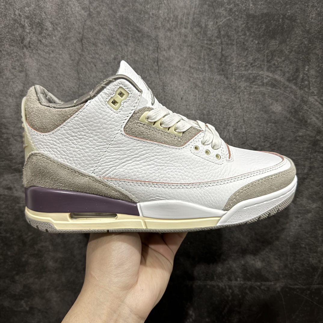 AirJordanAJ3Retro米白灰AMM联名DH3434-110全套原纸板楦头开发完美超正版型原厂