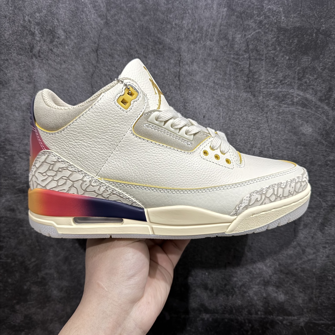 AirJordanAJ3Retro笑脸彩虹FN0344-901全套原纸板楦头开发完美超正版型原厂大底磨具