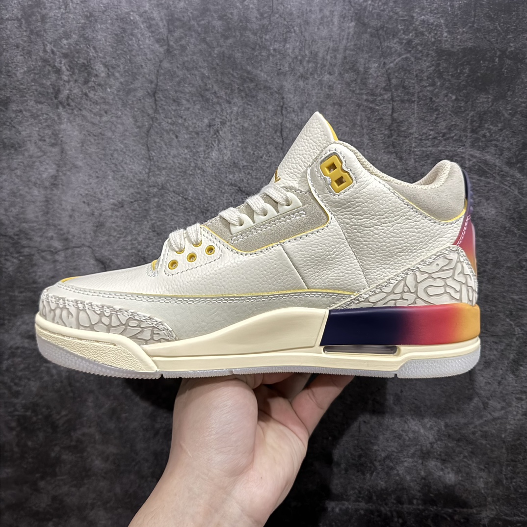 AirJordanAJ3Retro笑脸彩虹FN0344-901全套原纸板楦头开发完美超正版型原厂大底磨具