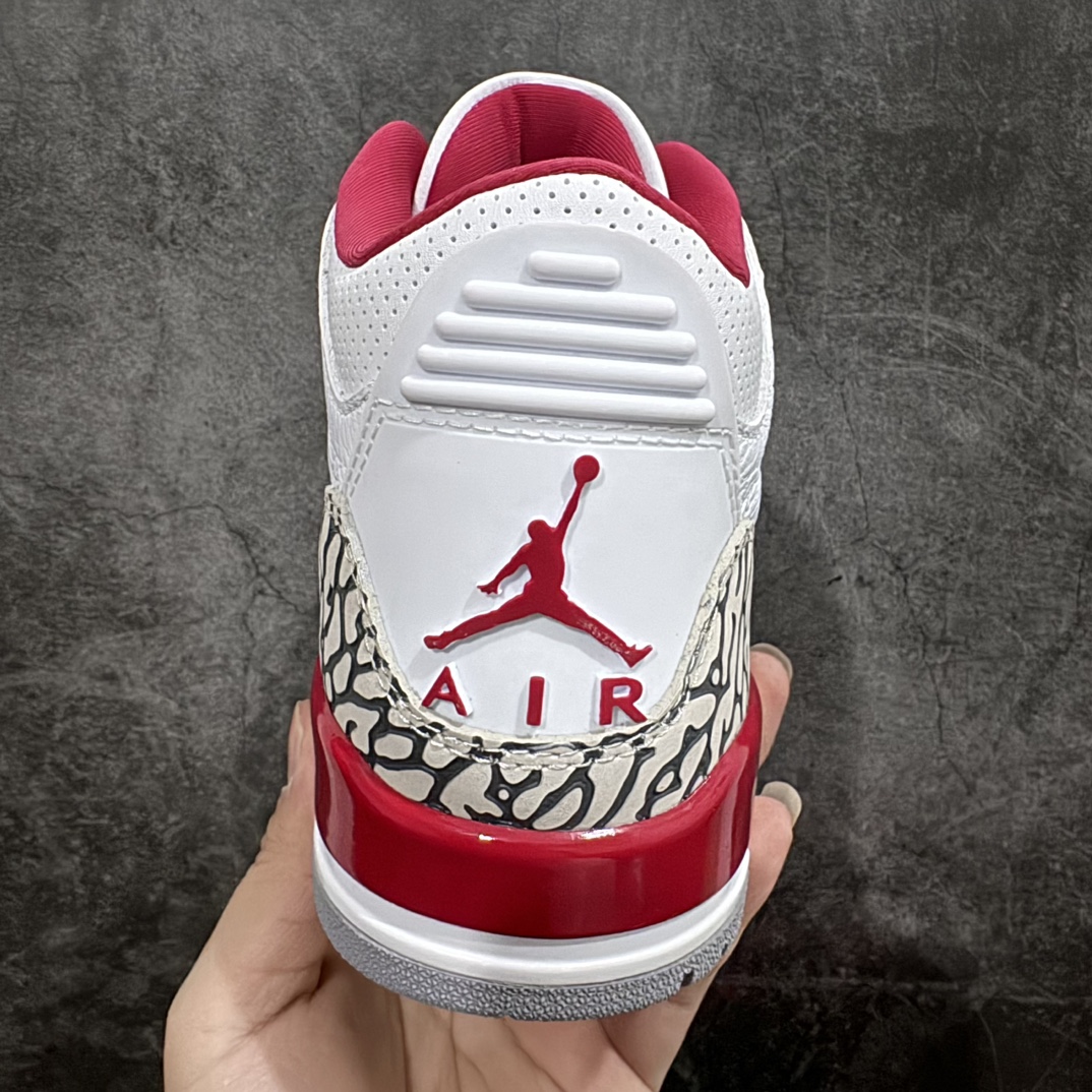 AirJordanAJ3Retro白酒红红雀CT8532-126全套原纸板楦头开发完美超正版型原厂大底磨