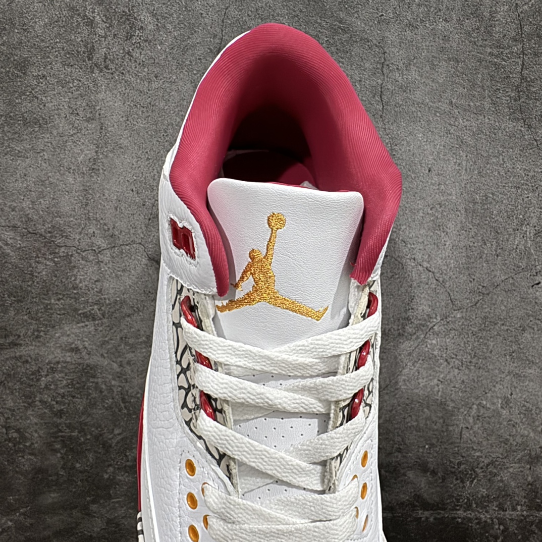 AirJordanAJ3Retro白酒红红雀CT8532-126全套原纸板楦头开发完美超正版型原厂大底磨