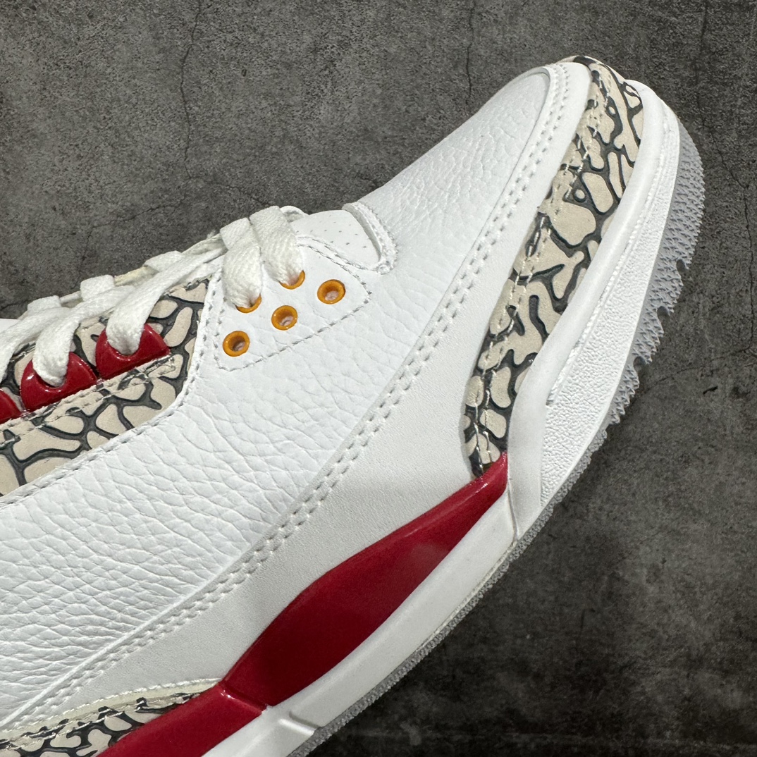 AirJordanAJ3Retro白酒红红雀CT8532-126全套原纸板楦头开发完美超正版型原厂大底磨