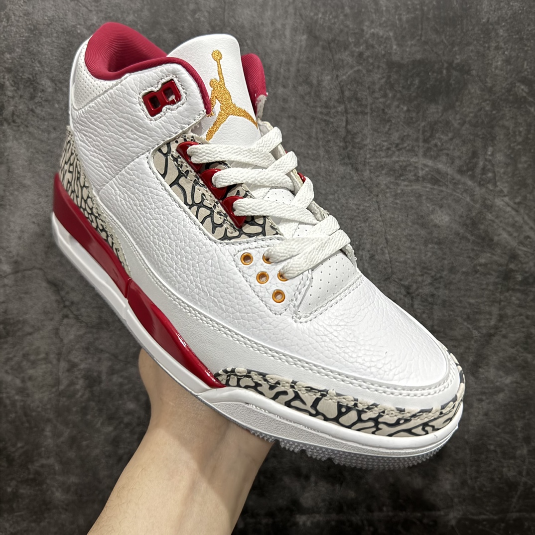 AirJordanAJ3Retro白酒红红雀CT8532-126全套原纸板楦头开发完美超正版型原厂大底磨