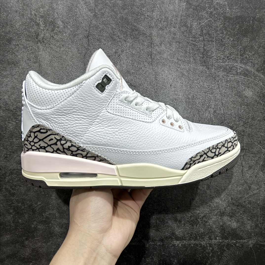 AirJordanAJ3Retro白粉CK9246-102全套原纸板楦头开发完美超正版型原厂大底磨具原装