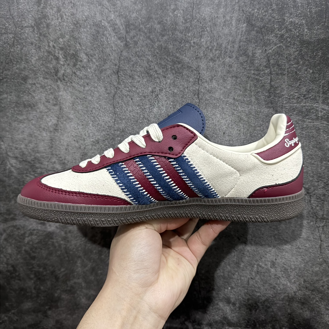 纯原版AdidasOriginalsSambaVeganOG”SPD“桑巴舞系列绅士德训足球风百搭低帮休