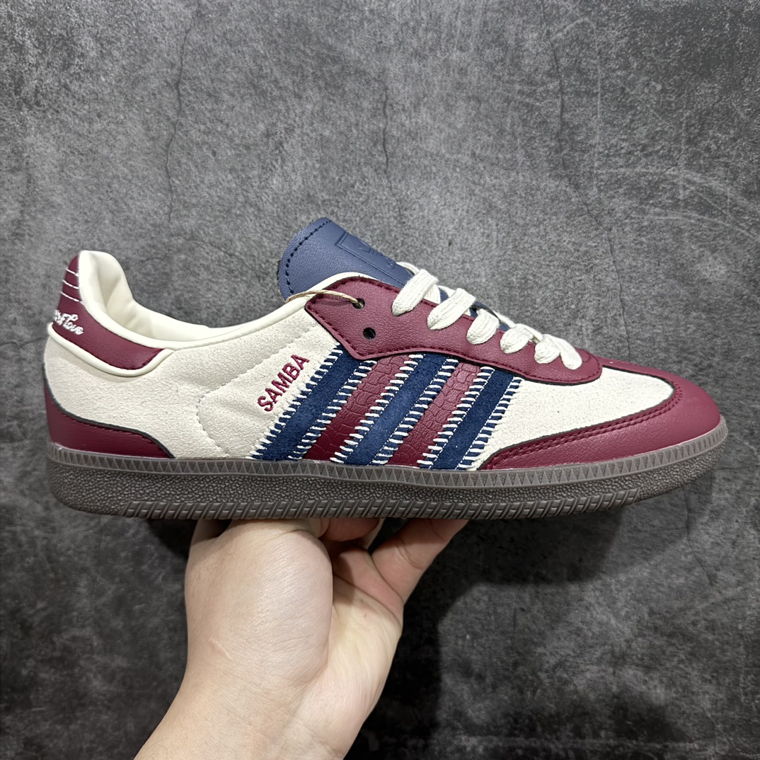 纯原版AdidasOriginalsSambaVeganOG”SPD“桑巴舞系列绅士德训足球风百搭低帮休