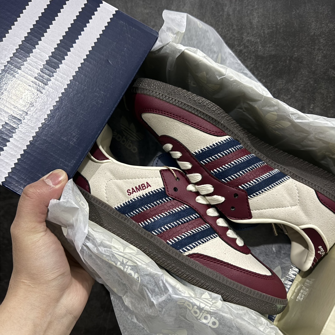 纯原版AdidasOriginalsSambaVeganOG”SPD“桑巴舞系列绅士德训足球风百搭低帮休