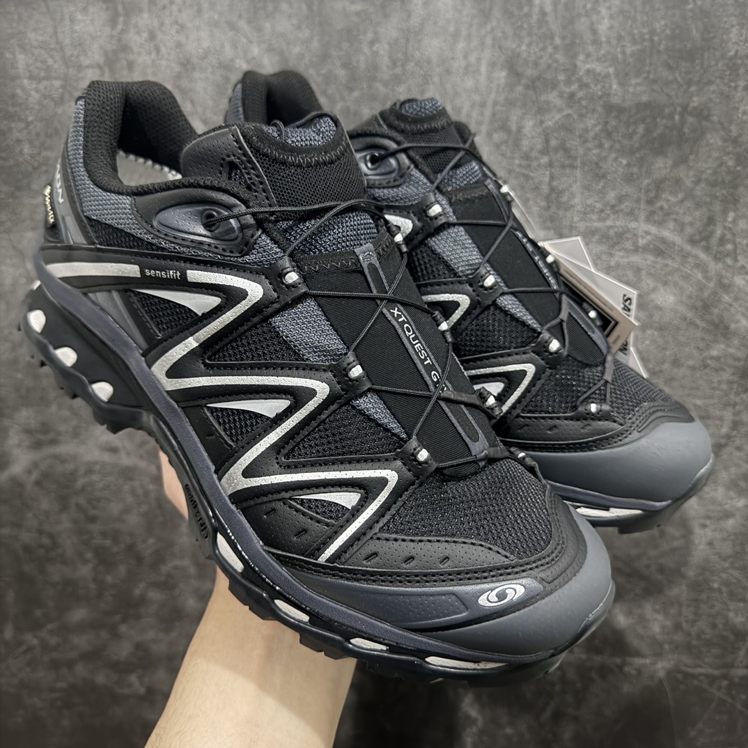 SalomonXT-QUESTGoreTexGTXADV萨洛蒙情侣款户外机能鞋黑灰GTX联名全新绿x升级