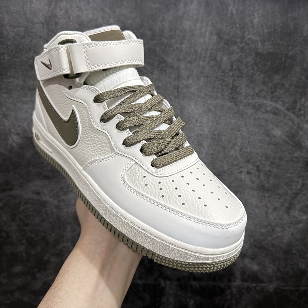 图片[3]-【公司级】Nk Air Force 1\’07 Mid 米绿勾 满天星 空军一号中帮休闲板鞋 SH0235-577n客供高亮3m反光 定制头成皮料 定制鞋盒 原楦原纸板 纯正版型 内置全掌气垫 尺码：36 36.5 37.5 38 38.5 39 40 40.5 41 42 42.5 43 44 44.5 45-莆田鞋批发中心