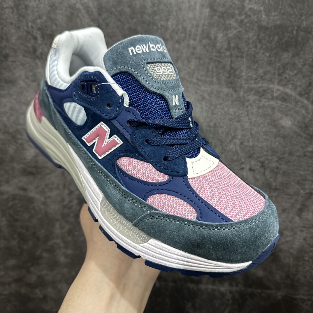 纯原版本NewBalance新百伦NB992总统复古慢跑鞋蓝绿粉M992NT正确3M反光细节原楦原纸版开