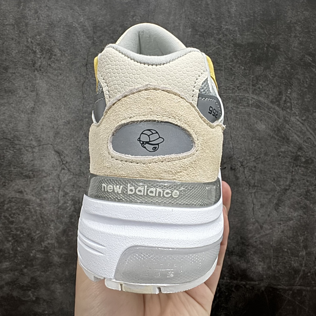 纯原版本PaperboyParisxNewBalance新百伦NB992总统复古慢跑鞋灰白黄M992PB