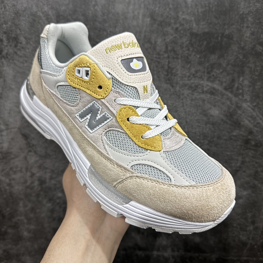 纯原版本PaperboyParisxNewBalance新百伦NB992总统复古慢跑鞋灰白黄M992PB