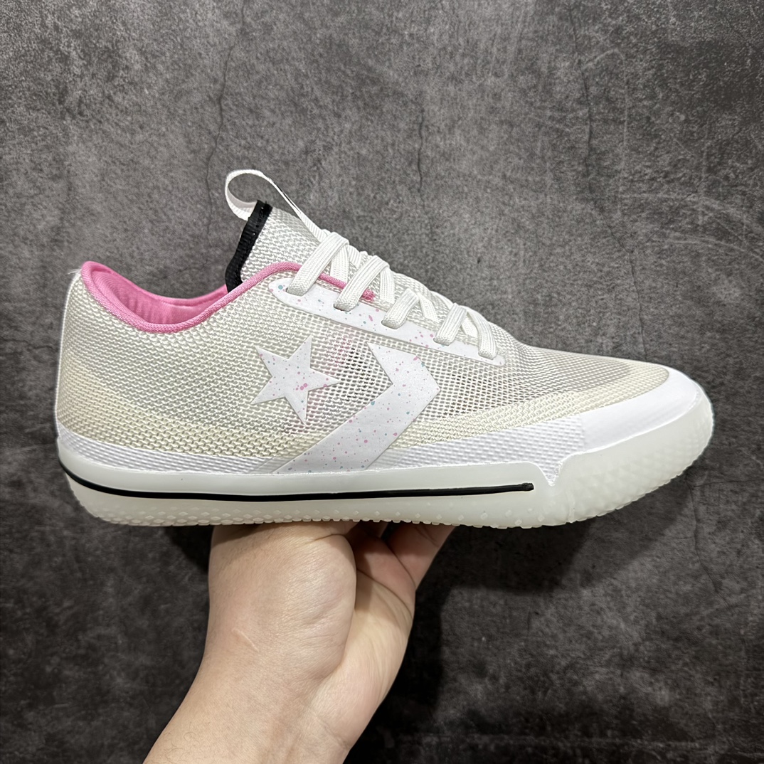 【K版纯原】Converse Chuck Taylor All Star Pro Bb Ox 匡威实战篮球鞋白粉nn嵌入式NIKE React鞋垫 带来轻盈灵活且贴合地面的舒适脚感重叠模糊的经典星箭标致 营造犀利的速度感 曲面橡胶外底和菱型格状纹路 提供多方位抓地力 实战好鞋💪🏻 尺码：36 36.5 37 38 38.5 39 40 40.5 41 42 42.5 43 44 44.5 45 46-莆田鞋批发中心