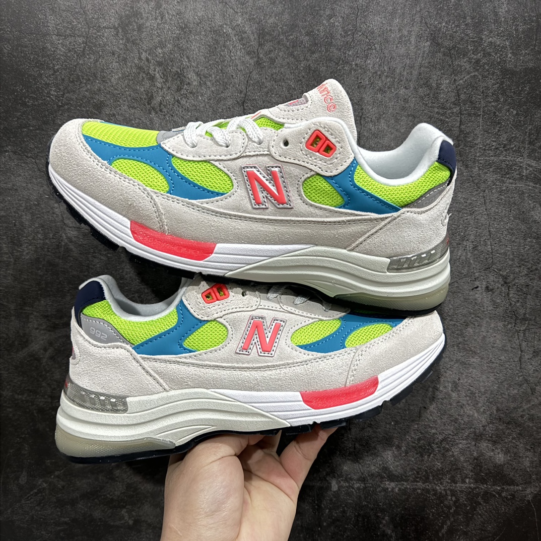 纯原版本NewBalance新百伦NB992总统复古慢跑鞋白蓝M992DA正确3M反光细节原楦原纸版开发