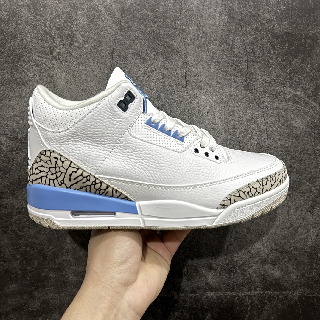 AirJordanAJ3Retro北卡蓝CT8532-104全套原纸板楦头开发完美超正版型原厂大底磨具原