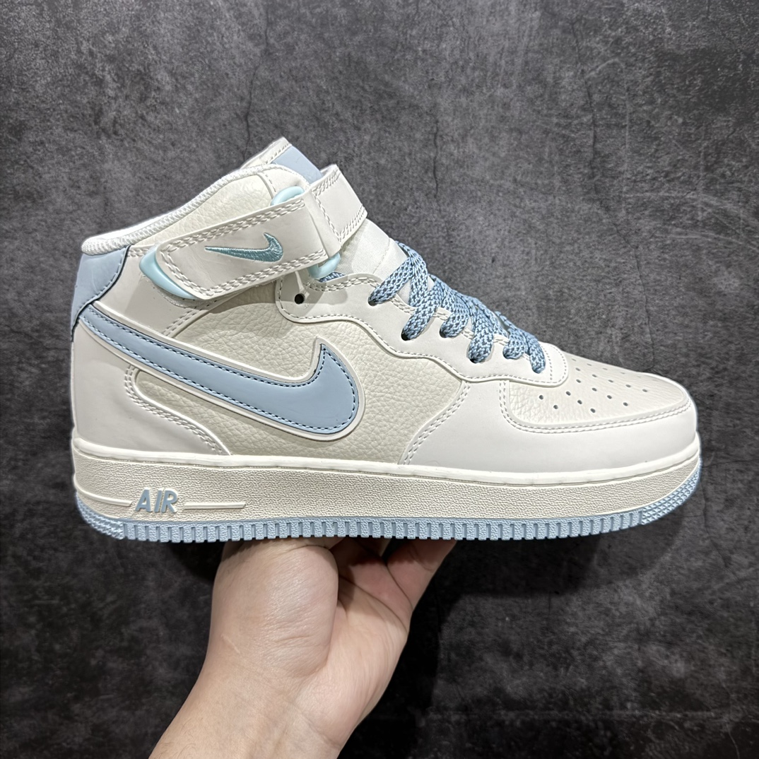 AirForce1Mid07白天蓝满天星SH0235555原楦头原纸板打造纯正中帮空军版型专注外贸渠道全