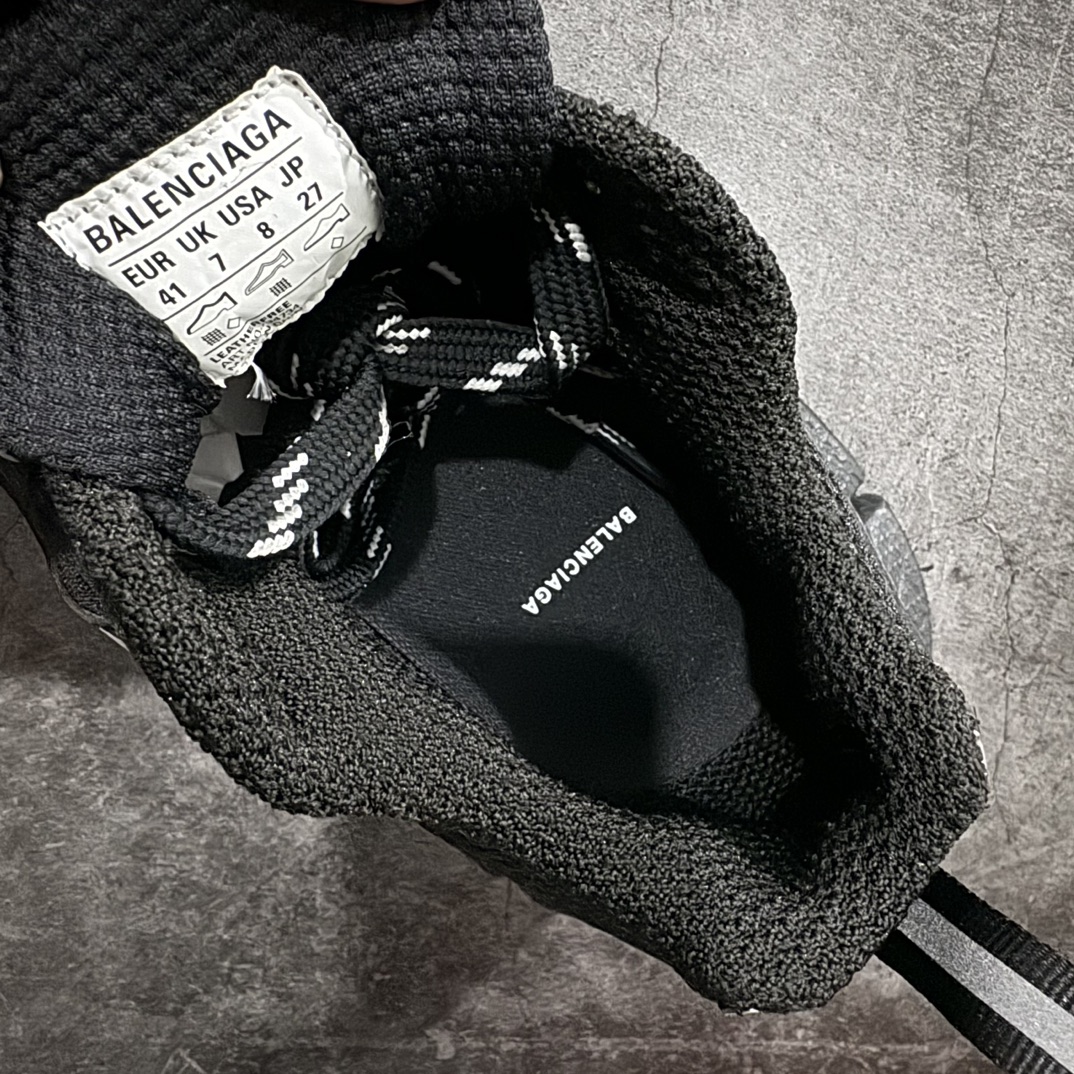 BALENCIAGA3XLSneakers巴黎世家十代网布系带低帮走秀复古老爹鞋黑色全新版本全新顶端品质