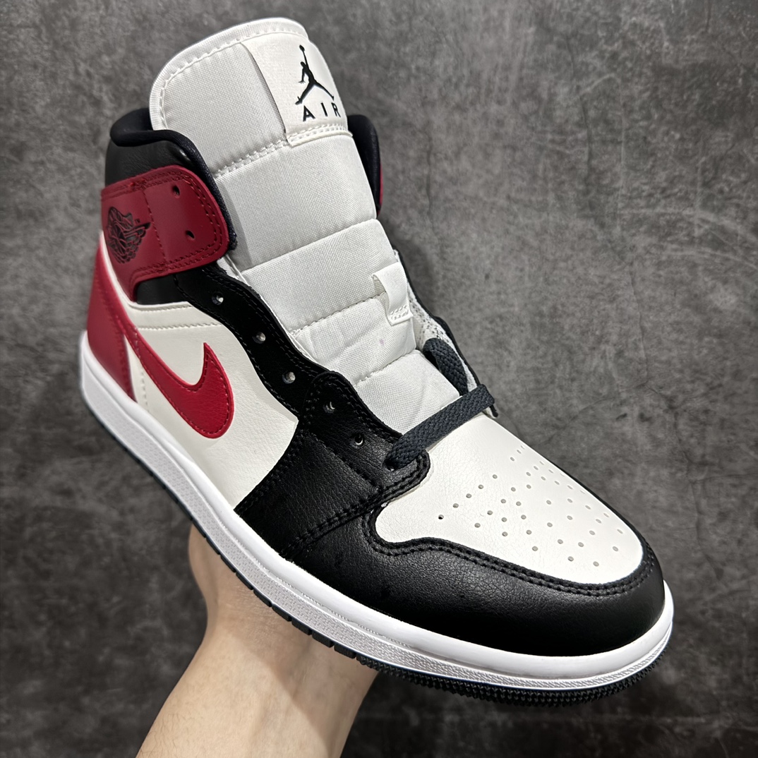 AirJordanAJ1Mid中帮黑红BQ6472-160市面中低帮最具代表性版本没有之一口碑大厂出品品