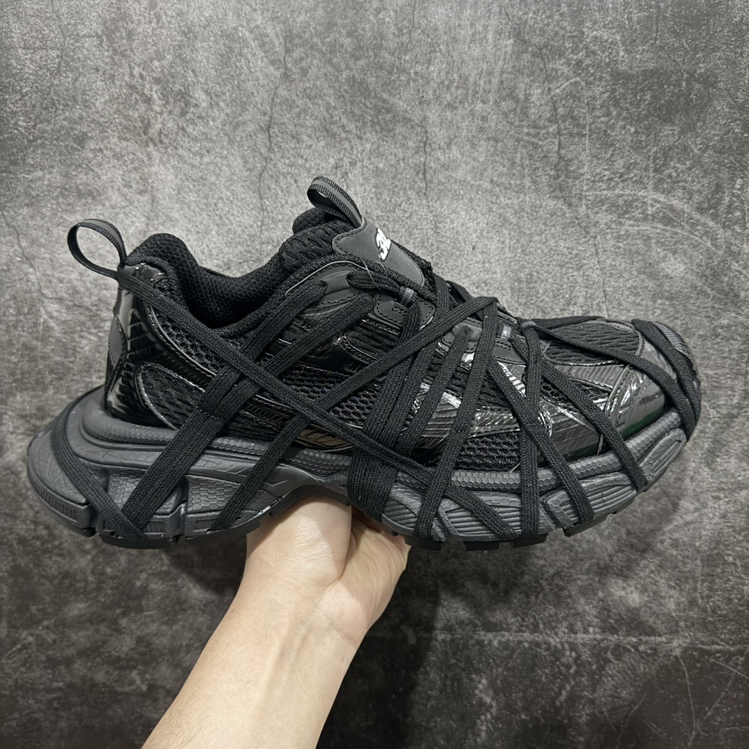 【GOOD顶级版本】n巴黎世家 户外概念鞋Balenciaga Sneaker Tess 十代B款黑白绑带n独家纯原版本 细节精准对位官方 私模组合大底n原装大盒 从里到外 一切百分百还原官方配置 顶级专供外贸 碾压市面一切真标版本Size：35 36 37 38 39 40 41 42 43 44 46-莆田鞋批发中心