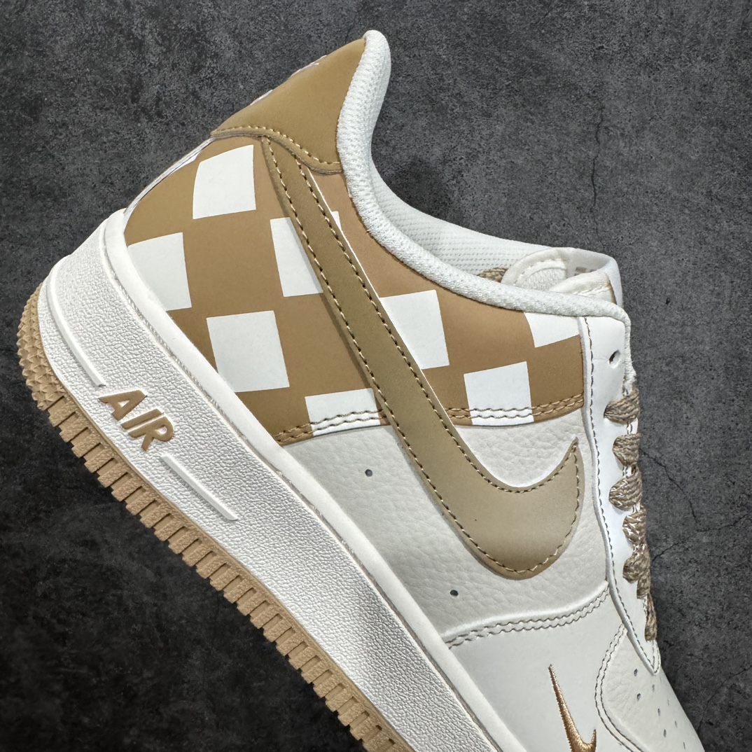 图片[7]-【公司级】Nk Air Force 1\’07 Low 方块米白金 空军一号低帮休闲板鞋 GZ5688-099n#定制皮料 原楦原纸板 正品NFC感应芯片 纯正版型 清洁度完美 内置全掌气垫 尺码：36 36.5 37.5 38 38.5 39 40 40.5 41 42 42.5 43 44 44.5 45-莆田鞋批发中心