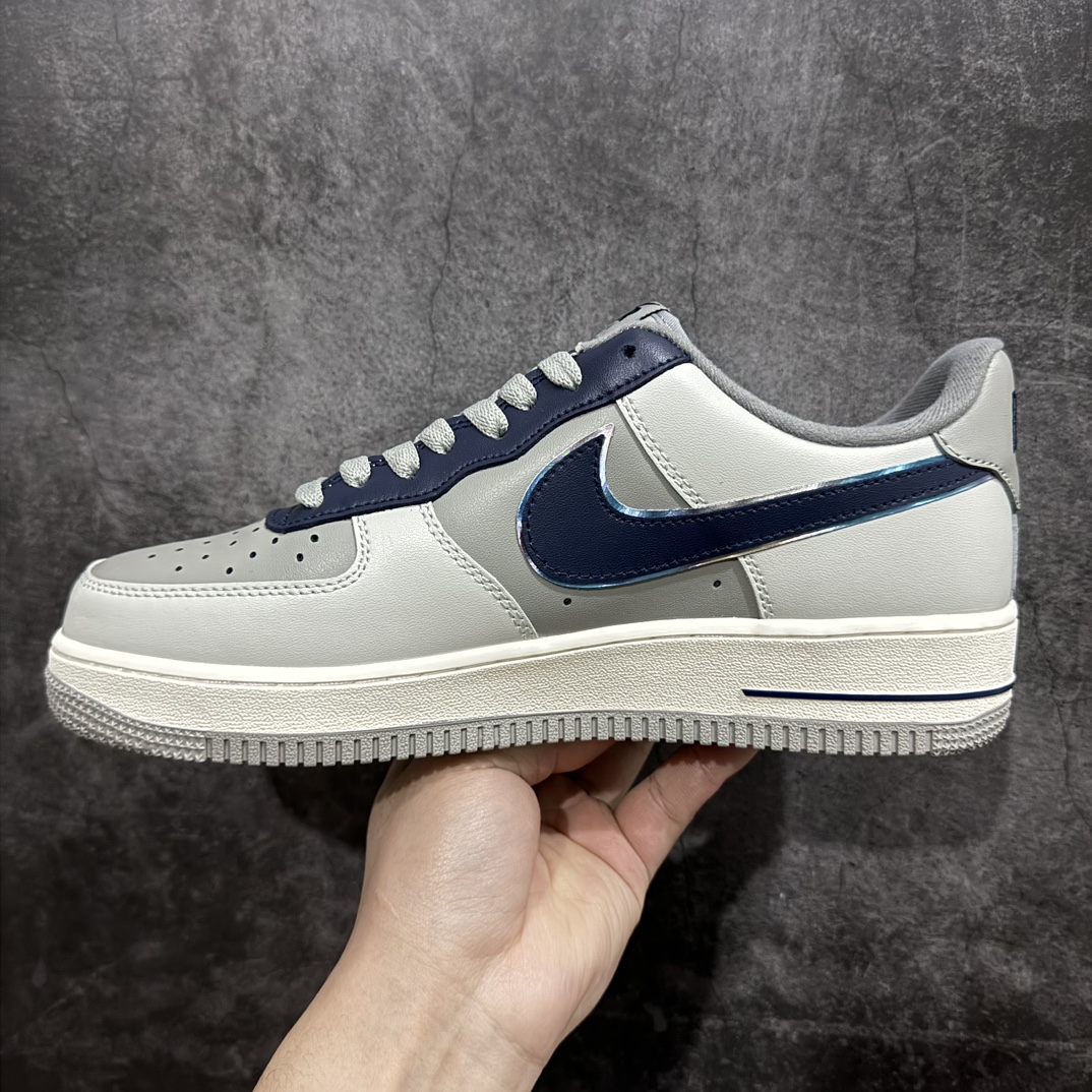 AirForce1Low07灰蓝暴力熊涂鸦原楦头原纸板打造纯正低帮空军版型专注外贸渠道全掌内置蜂窝气垫原