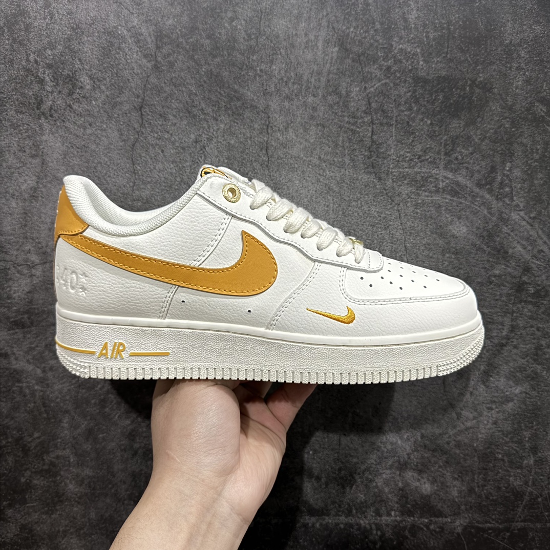 NikeAirForce1Low0740周年白橙原楦头原纸板打造纯正低帮空军版型专注外贸渠道全掌内置蜂窝