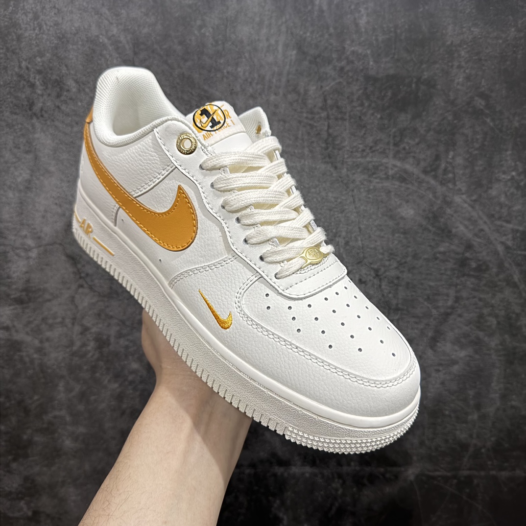 NikeAirForce1Low0740周年白橙原楦头原纸板打造纯正低帮空军版型专注外贸渠道全掌内置蜂窝