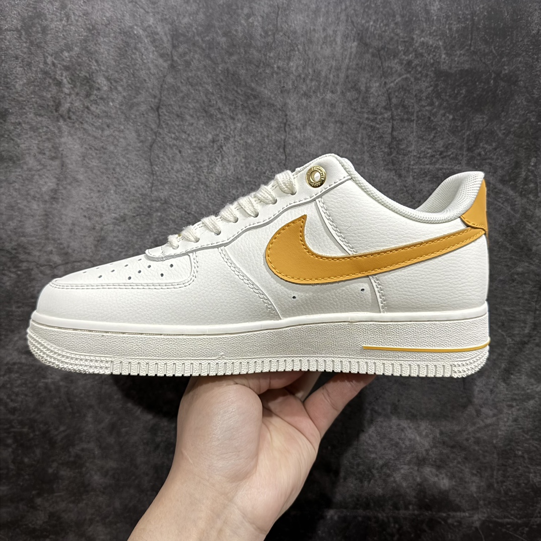 NikeAirForce1Low0740周年白橙原楦头原纸板打造纯正低帮空军版型专注外贸渠道全掌内置蜂窝