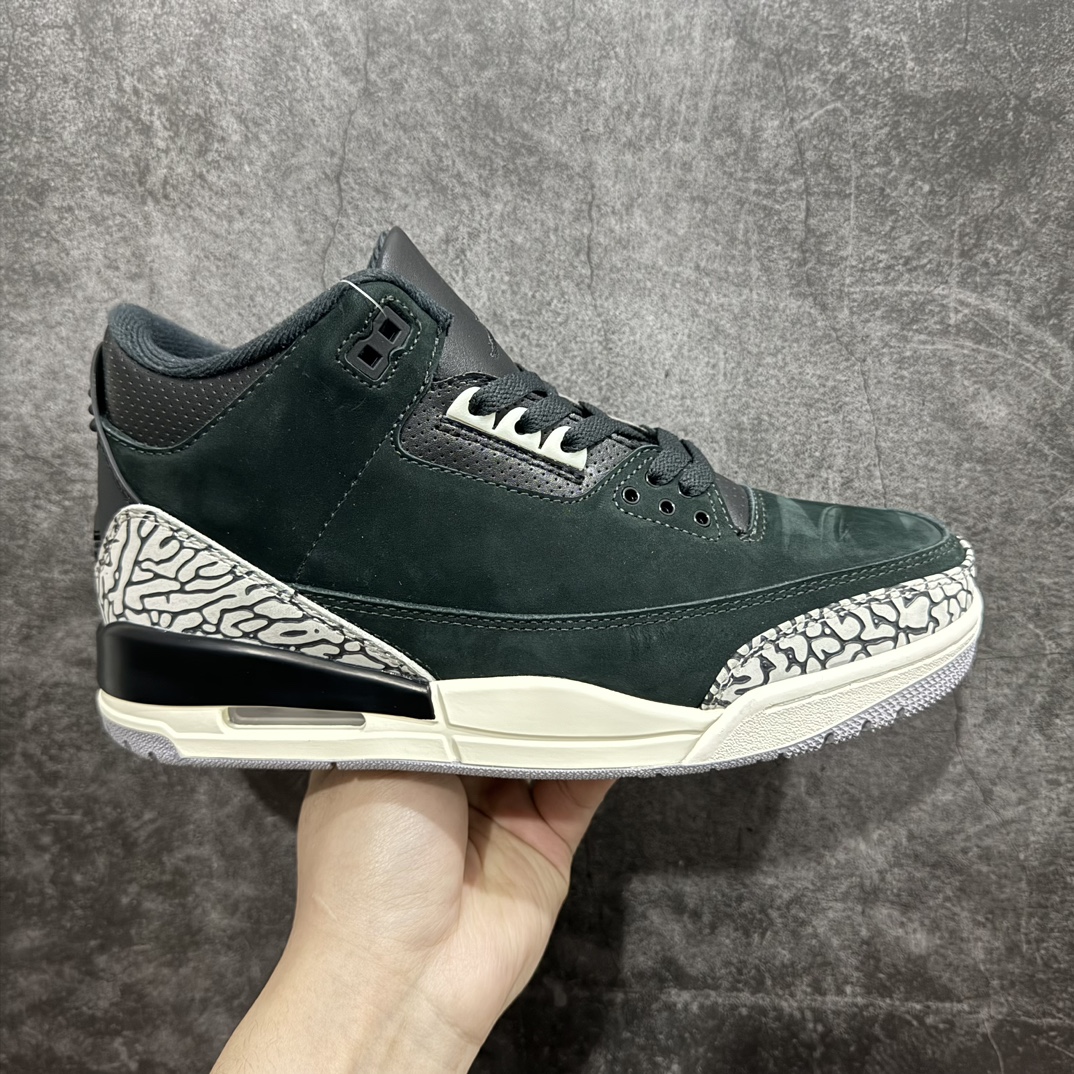 纯原版AirJordanAJ3OffNoir奥利奥黑水泥2.0CK9246-001全套原纸板楦头开发原厂