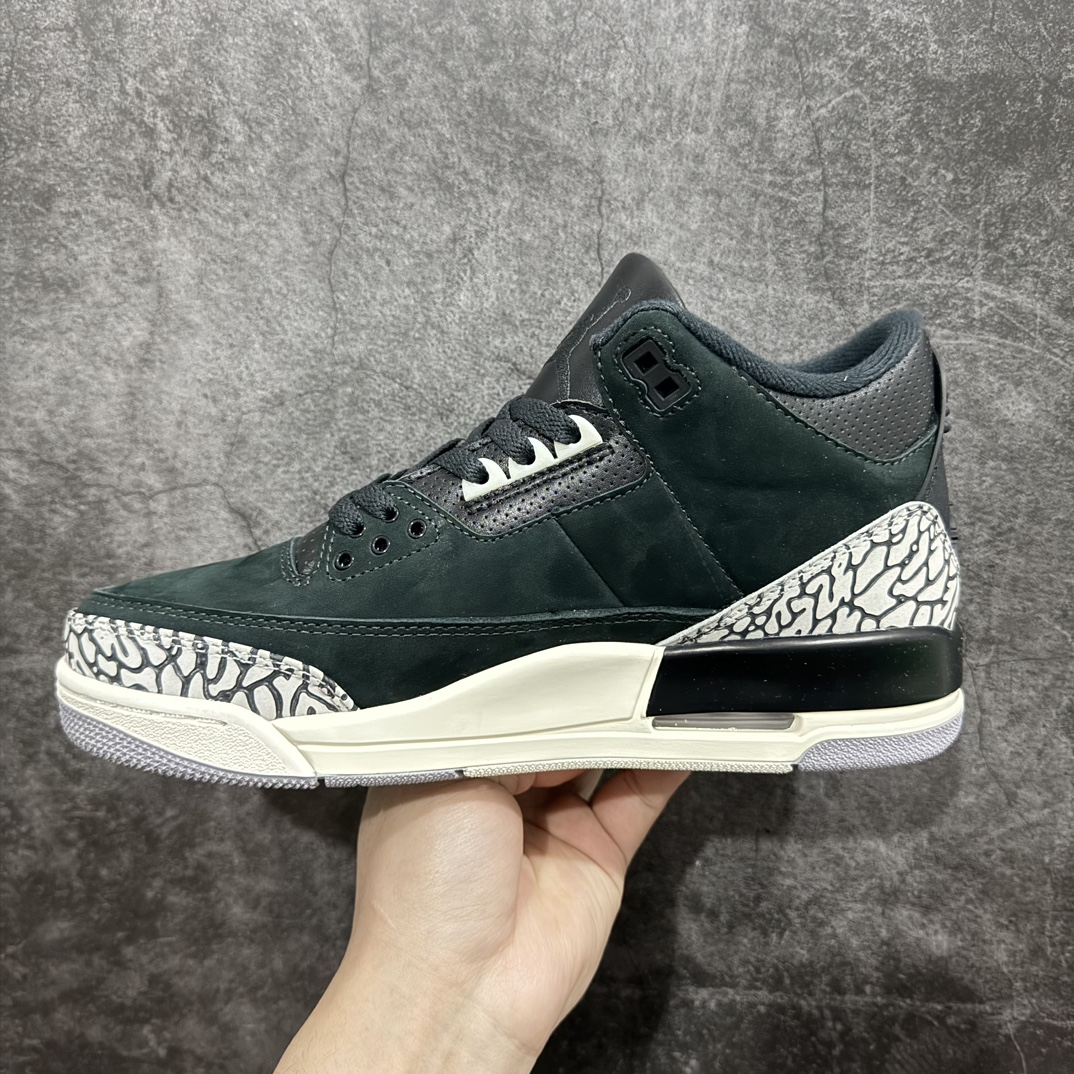 纯原版AirJordanAJ3OffNoir奥利奥黑水泥2.0CK9246-001全套原纸板楦头开发原厂