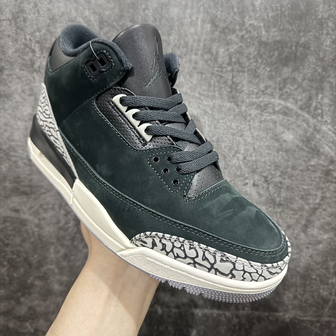 纯原版AirJordanAJ3OffNoir奥利奥黑水泥2.0CK9246-001全套原纸板楦头开发原厂