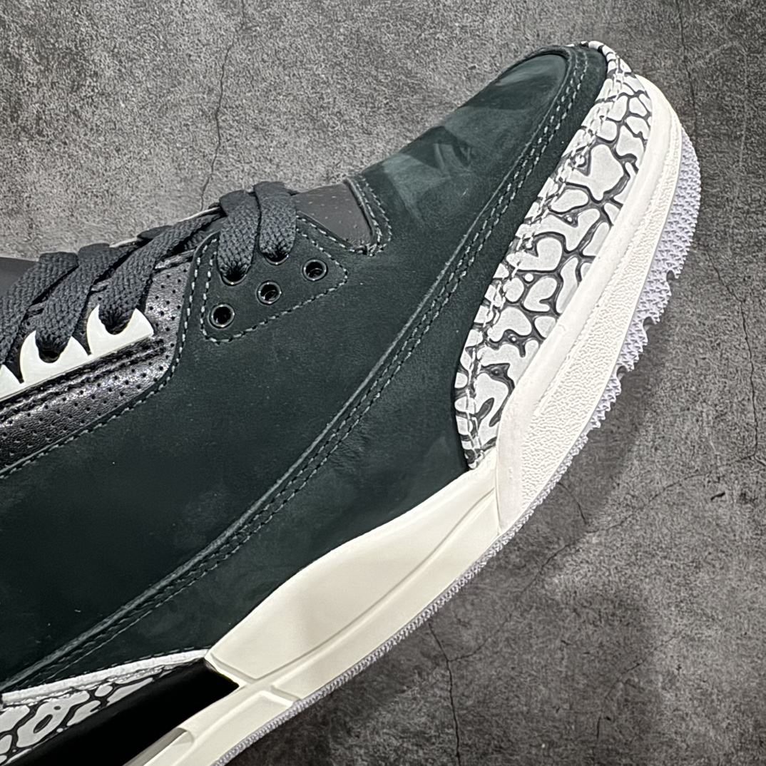 纯原版AirJordanAJ3OffNoir奥利奥黑水泥2.0CK9246-001全套原纸板楦头开发原厂