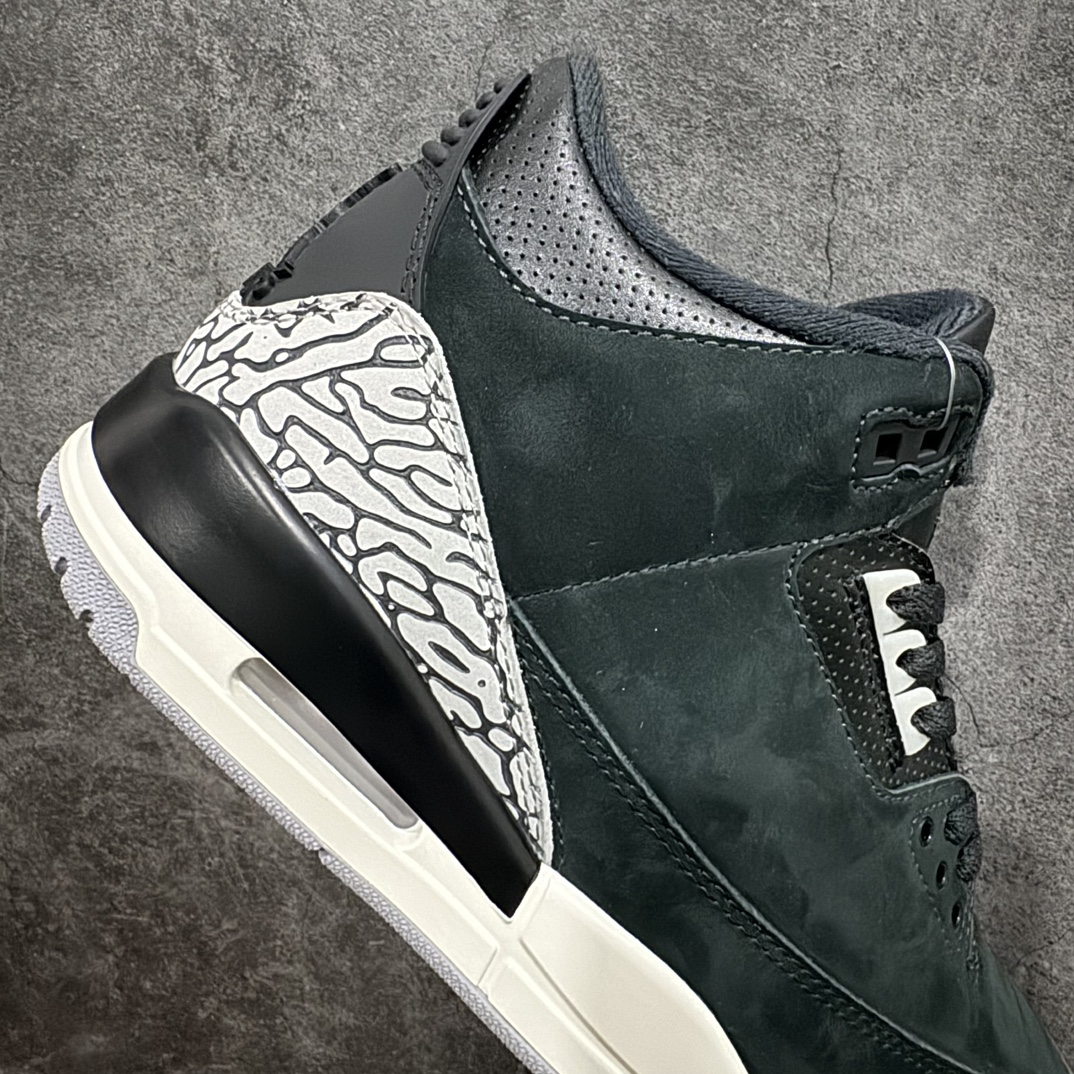 纯原版AirJordanAJ3OffNoir奥利奥黑水泥2.0CK9246-001全套原纸板楦头开发原厂