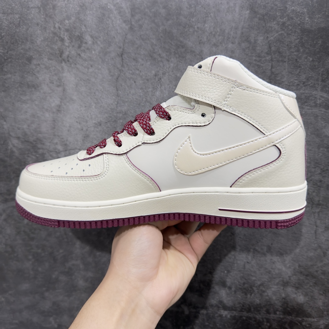 图片[2]-【公司级】Nk Air Force 1\’07 Mid 酒红珠光小勾 空军一号中帮休闲板鞋 SG2356-803n#3M反光 定制皮料 原楦原纸板 纯正版型 清洁度完美 内置全掌气垫 尺码：36 36.5 37.5 38 38.5 39 40 40.5 41 42 42.5 43 44 44.5 45-莆田鞋批发中心