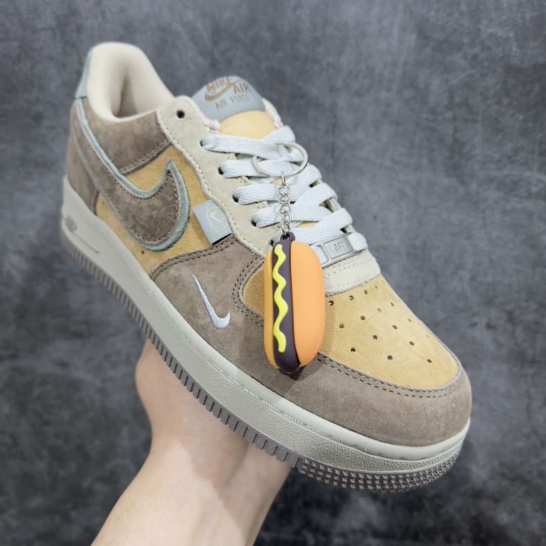 图片[3]-【公司级】Nk Air Force 1\’07 Low \”Hot Dog\” 空军一号定制低帮休闲板鞋 CD1221-333n#热狗香肠主题 快餐时代 美团外卖 原厂全鞋身麂皮 原楦原纸板 绒感质感S级 纯正版型 正品NFC感应芯片 高清洁度 内置全掌气垫  尺码：36 36.5 37.5 38 38.5 39 40 40.5 41 42 42.5 43 44 44.5 45 H8D4-莆田鞋批发中心