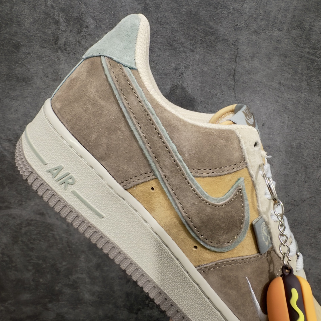 图片[7]-【公司级】Nk Air Force 1\’07 Low \”Hot Dog\” 空军一号定制低帮休闲板鞋 CD1221-333n#热狗香肠主题 快餐时代 美团外卖 原厂全鞋身麂皮 原楦原纸板 绒感质感S级 纯正版型 正品NFC感应芯片 高清洁度 内置全掌气垫  尺码：36 36.5 37.5 38 38.5 39 40 40.5 41 42 42.5 43 44 44.5 45 H8D4-莆田鞋批发中心