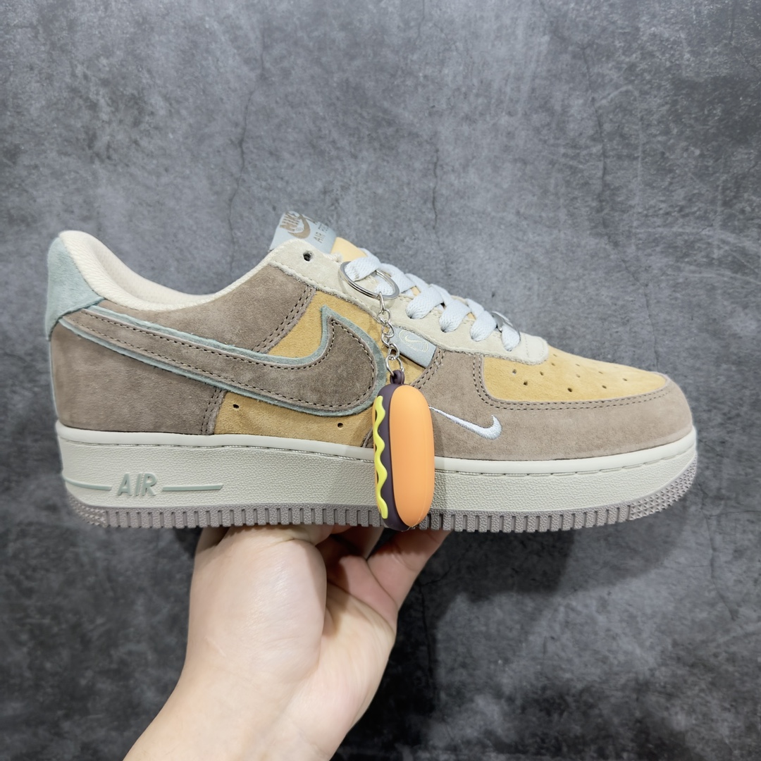 【公司级】Nk Air Force 1\’07 Low \”Hot Dog\” 空军一号定制低帮休闲板鞋 CD1221-333n#热狗香肠主题 快餐时代 美团外卖 原厂全鞋身麂皮 原楦原纸板 绒感质感S级 纯正版型 正品NFC感应芯片 高清洁度 内置全掌气垫  尺码：36 36.5 37.5 38 38.5 39 40 40.5 41 42 42.5 43 44 44.5 45 H8D4-莆田鞋批发中心