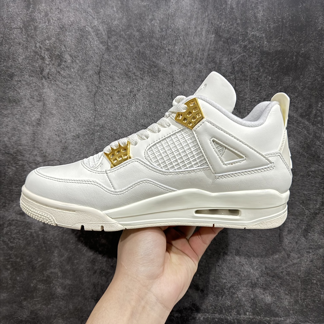 图片[2]-【莞产裁片版本】Air Jordan 4 “Metallic Gold”AJ4米白金扣n品质细节无可挑剔的版本n天花板级别的产物 真心完美好货n原鞋原版开发 原厂磨具和正确版型！n原厂皮料 原楦头 细节同步ZP 外贸首选操作版本 货号：AQ9129-170 尺码：40.5-48.5-莆田鞋批发中心