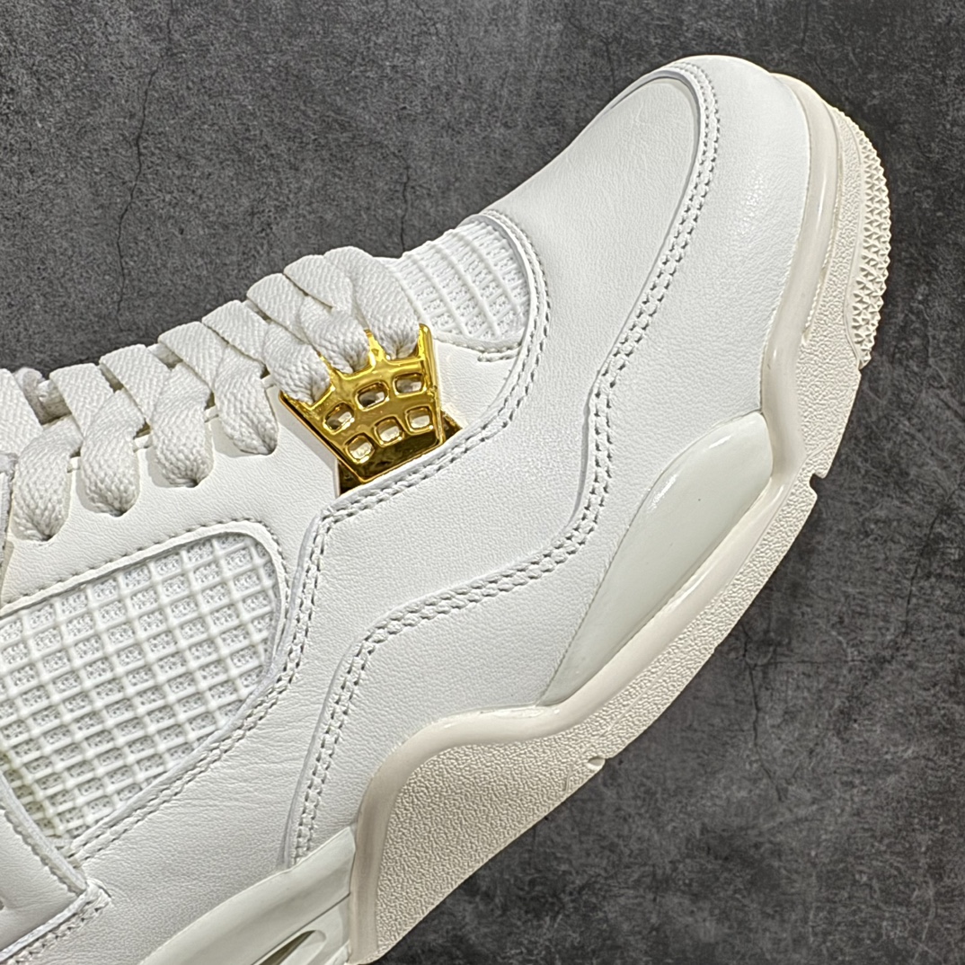 图片[6]-【莞产裁片版本】Air Jordan 4 “Metallic Gold”AJ4米白金扣n品质细节无可挑剔的版本n天花板级别的产物 真心完美好货n原鞋原版开发 原厂磨具和正确版型！n原厂皮料 原楦头 细节同步ZP 外贸首选操作版本 货号：AQ9129-170 尺码：40.5-48.5-莆田鞋批发中心