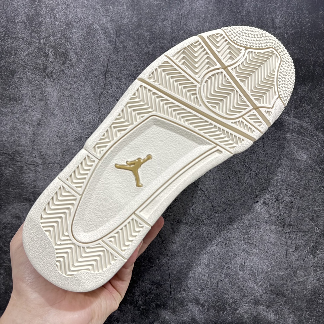 图片[9]-【莞产裁片版本】Air Jordan 4 “Metallic Gold”AJ4米白金扣n品质细节无可挑剔的版本n天花板级别的产物 真心完美好货n原鞋原版开发 原厂磨具和正确版型！n原厂皮料 原楦头 细节同步ZP 外贸首选操作版本 货号：AQ9129-170 尺码：40.5-48.5-莆田鞋批发中心